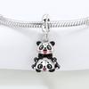 Copper Cute Panda Animals Beads Original Pendants Bracelet Charm Jewelry Party Diy Trendy Gifts