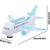 Aeroplane Toy Electric Airplane Toy with Flashing LED Lights & Sounds Bump and Go Musical Birthday Gift for Kids Boys Girls