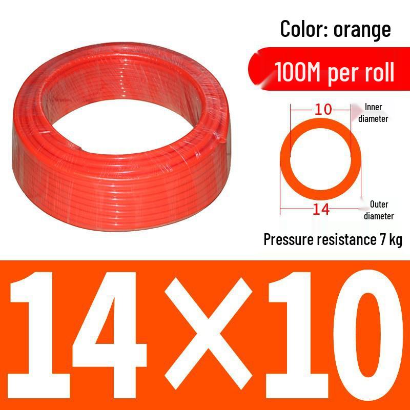 Pressure-Resistant Explosion-Proof PU Air Hose - Flexible, High-Pressure Air Pump Compressor Hose, Transparent Pneumatic, 6MM/12MM.