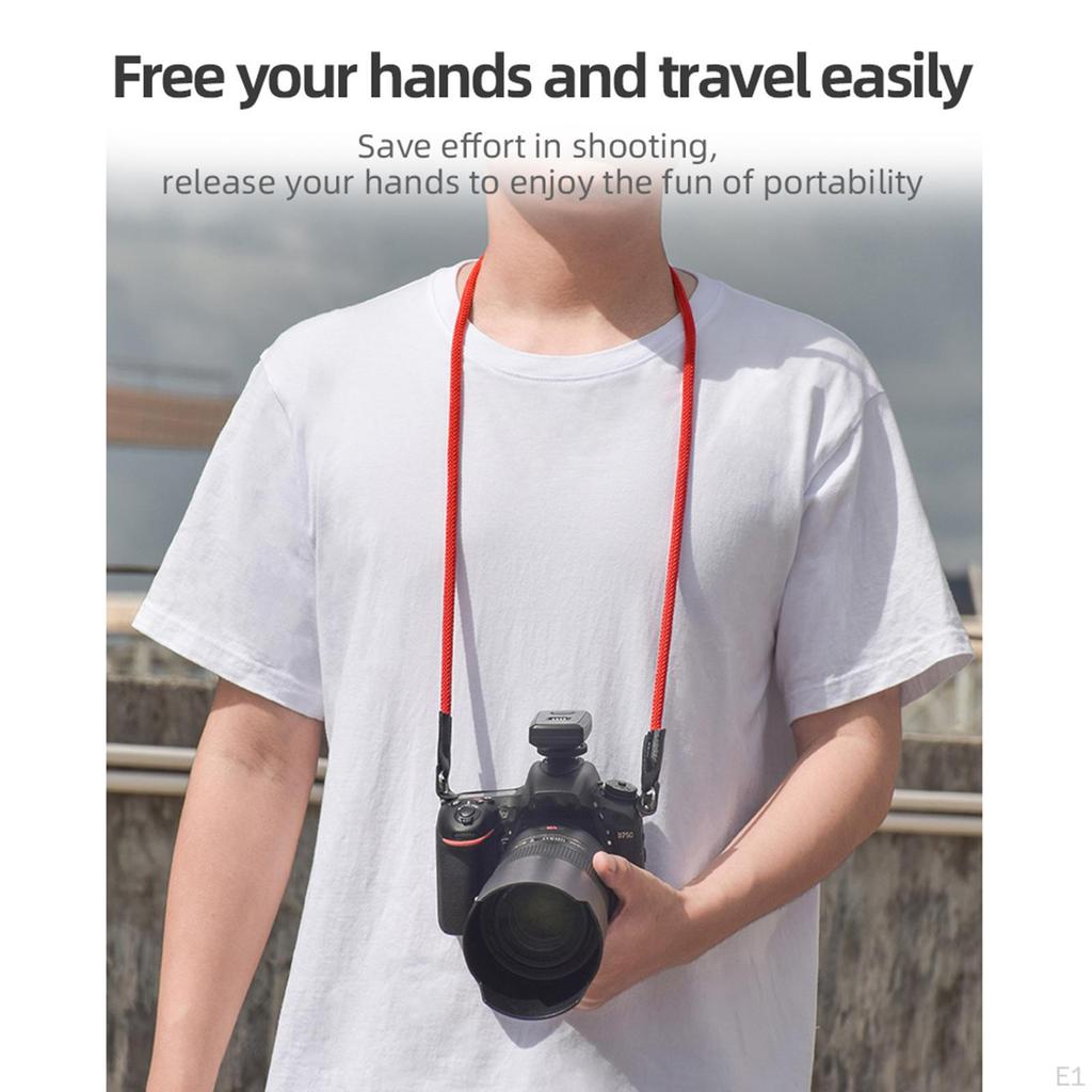 Camera Strap with Universal Retrò Climbing Rope 100cm