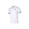 Colorblock Lapel Short Sleeve Polo Shirt White Men's CW5248-100