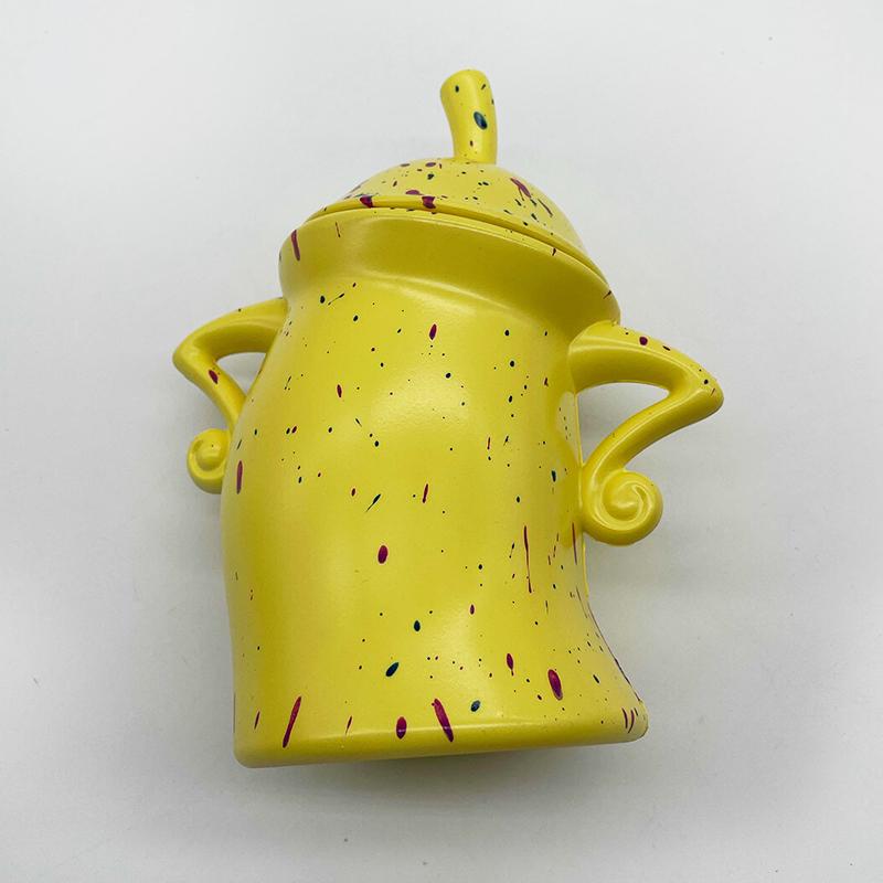 1PC Akimbo Resin Mugs Christmas Cookie Candy Jar Cute Food Storage Jar With Lid Christmas Decor Canister With Attitude Kitchen