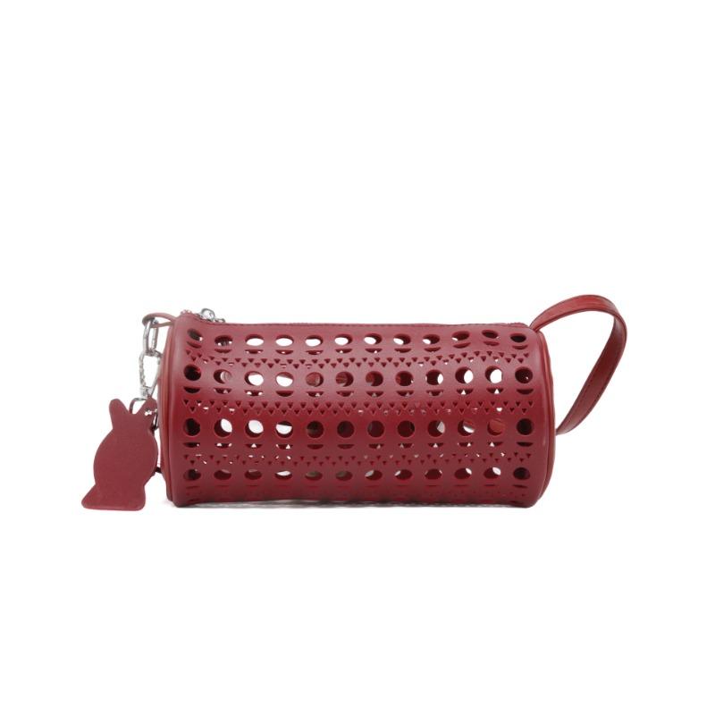 

Новая сумка-ведро с лазерной гравировкой - Женская пляжная сумка на плечо для отдыха на открытом воздухе, модная изысканная сумка кроссбоди премиального качества красный