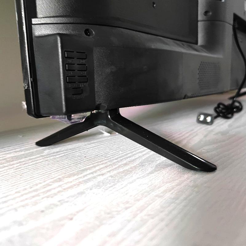 1Pair Base Televisions Tabletop Base Stand Legs Pedestal Stand Replacement Mount Leg Plastic Legs Feet Universal Pedestal Foot