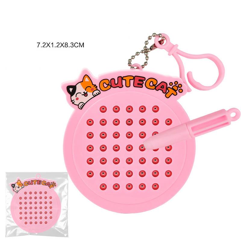 Magnetische Saugnäpfe Stahlkugeln Zeichenbrett Spielzeug für Kinder Cartoon Capybara Katze Kleines Zeichenbrett Spielzeug Dekompressions Schlüsselanhänger Anhänger
