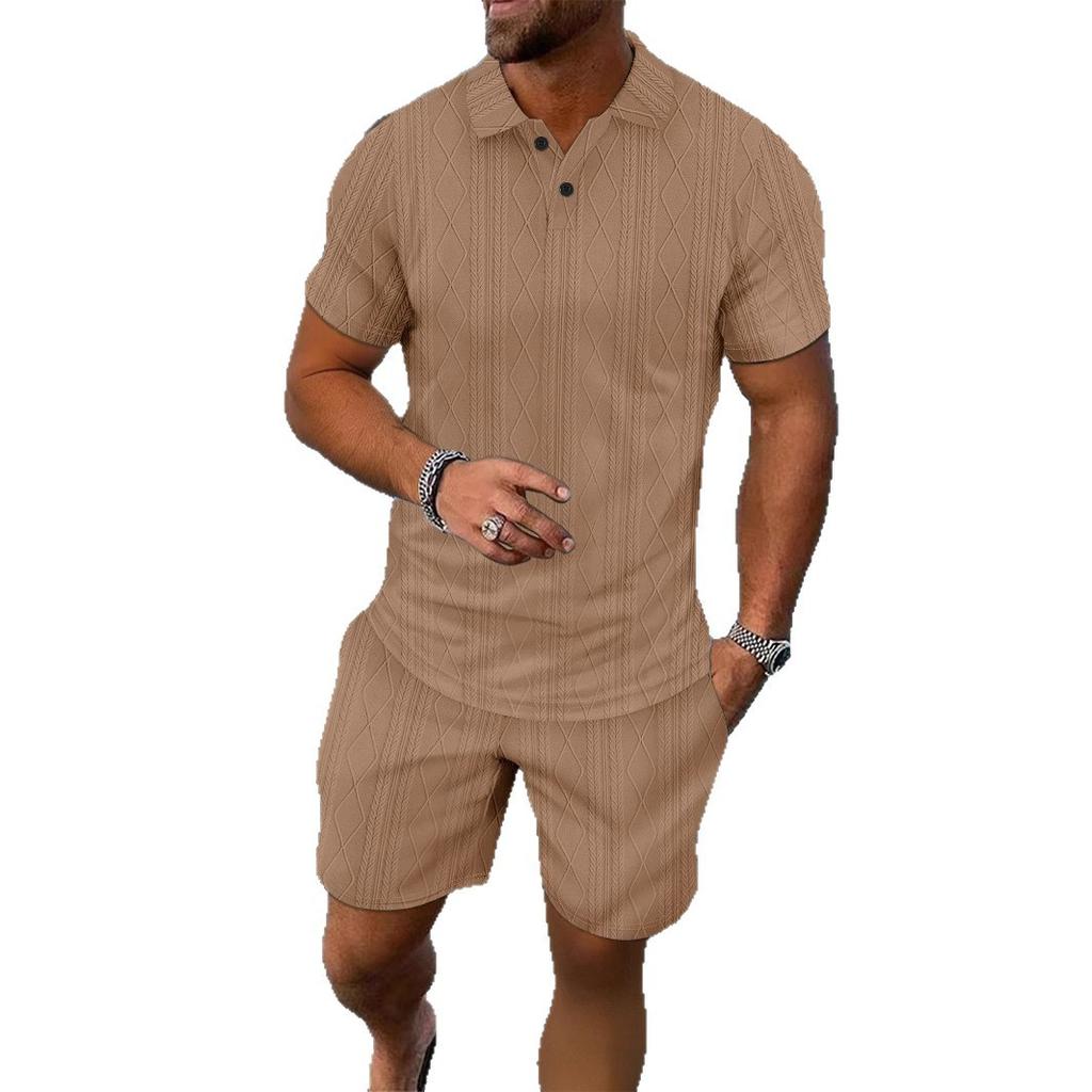 Herren Jacquard Casual Vielseitiges Poloshirt