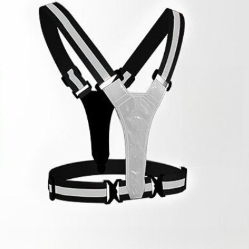 LED Running Vest USB Rechargeable Reflective Glowing Reflector Straps High Visibility Night Running Riding Clothing Elastic Band