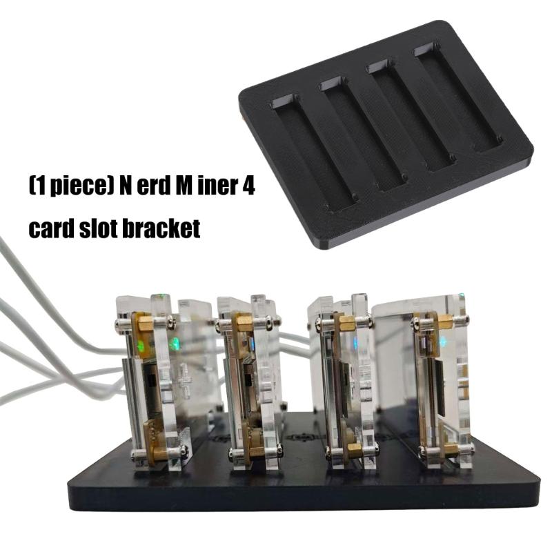 2.8inch 4 Slots Base Bracket for Bitcoins NerdMiner NMMiner 4 Slot Plastic Holder For Quick Assembly