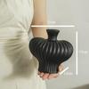 Retro Wabi-Sabi Ceramic Vase with Artificial Flowers