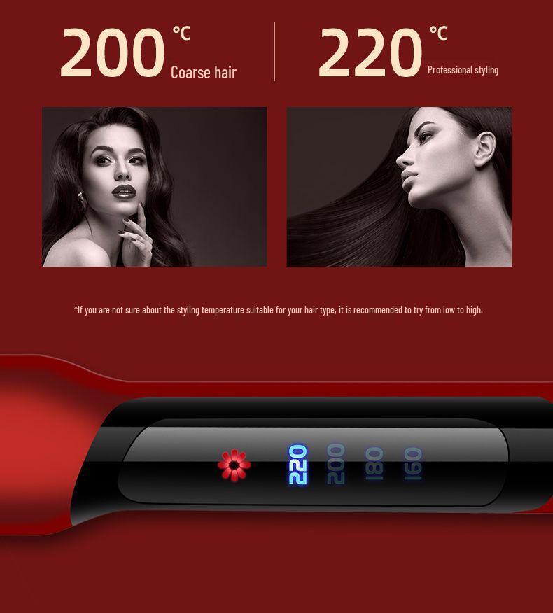 Dual-Use Curling and Straightening Iron for Dorms - Ideal for Students