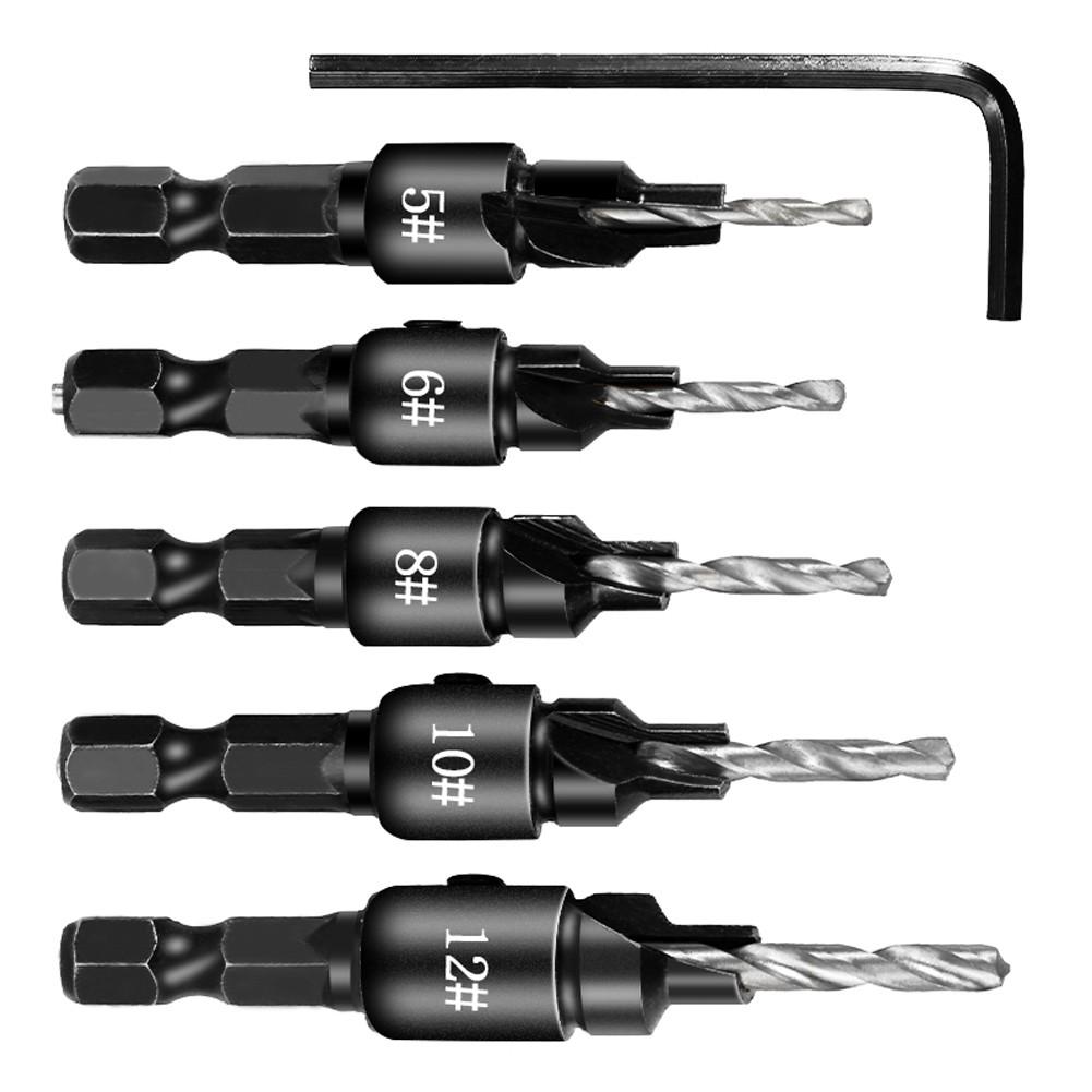Hex Shank Drill Bit Parts Replacements Steel 45 1 Set
