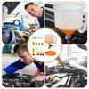 A25F-Universal Vehicle 15Pcs Car Accessories Pour Oil Tool Spill Proof Coolant Filling Kit Plastic Funnel Spout