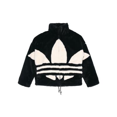Originals Colorblock Large Logo Loose Stand Collar Sports Thick Jacket Men Jackets Black HC0323
