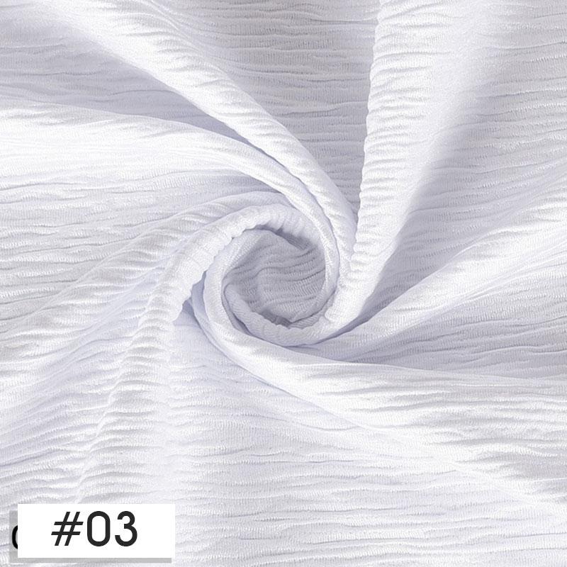 100x150cm Chic Wrinkled Design Fabric Crepe Texture Pleated Fabric For DIY Sewing Costume Car Curtain Background Decoration