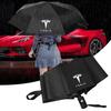 Car Logo Umbrella Automatic Rain Windproof Parasol For Tesla Model 3 S Highland X Roadster Bonina Coil Y Cybertruck Juguete