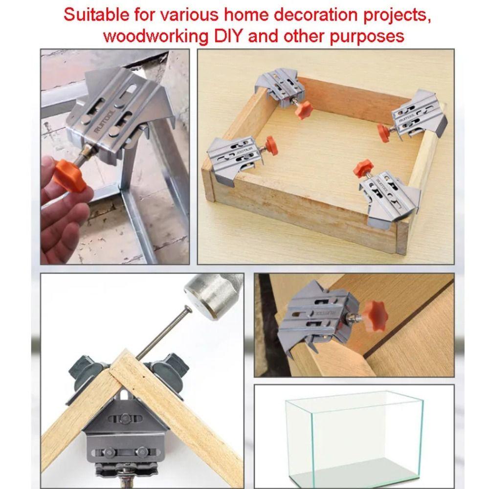 Multipurpose Corner Clamp 90 Degree Photo Framing Tool Swing Jaw Woodworking Tool  Clamp Locator