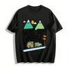 Never Stop Exploring Outdoor Camping Themed Graphic Tee Pure Cotton T-shirt