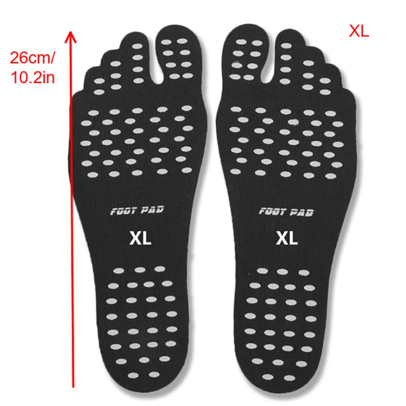 

Противоскользящие клейкие стельки Нескользящие Стик для босых ног Пляжная обувь Подушечки для ног Наклейка Силикагель Невидимая обувная подкладка Бассейн для плавания XL