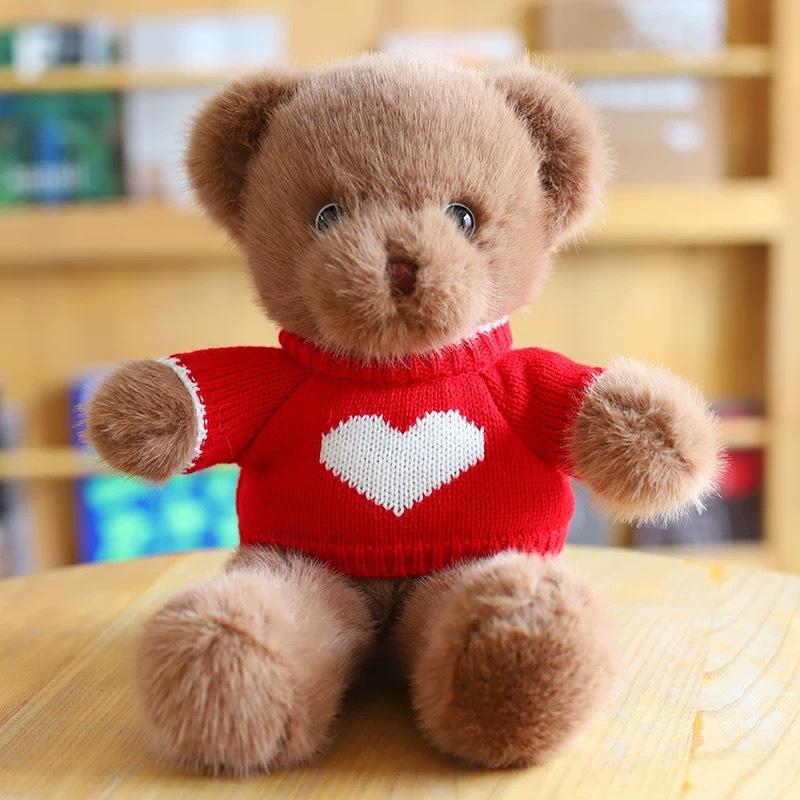 Pullover Bär Plüschtier Puppe Maschine Stoffpuppe Umarmungsbär Puppe Kinderspielzeug Geburtstagsgeschenk