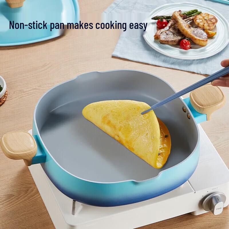 COOKER KING 28cm Non-stick Frying Pan with Lid