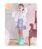 Arisana Snow Cold Weather Boots with Spiked Size M Kids' Boots, Girls' Ribbons, Blue, (19cm-20cm)