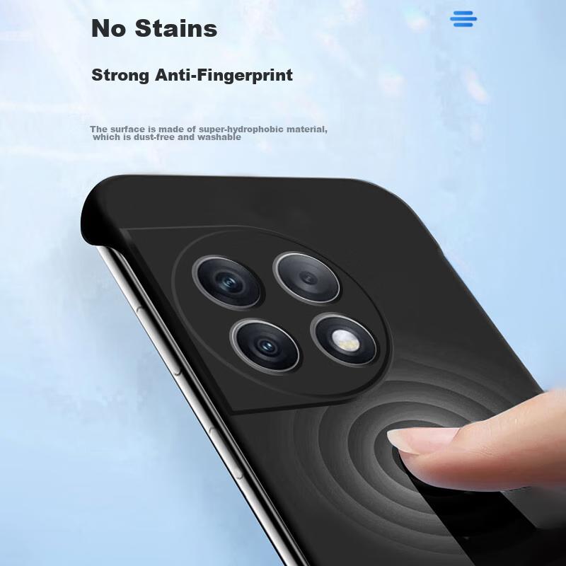 POZZO Ultra-Thin Matte Case for OnePlus Ace2 Pro, Borderless Shockproof Heat Dissipation Phone Cover, Simple Trendy Style Night Sky Black]