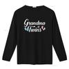 Grandma of twins T Shirt vintage Washed Comfortable Slightly designer clothes homme streetwear graphic Stretched Breathable