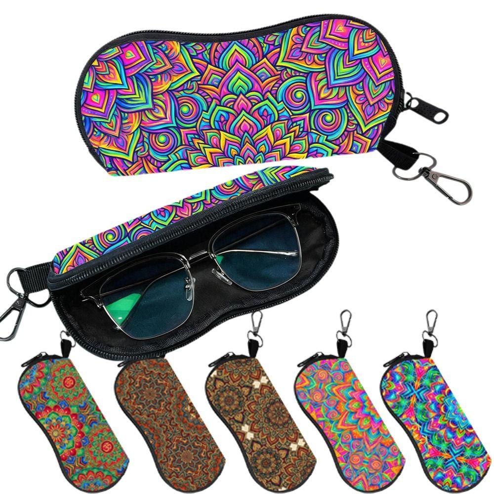 Custodia Morbida Portatile in Neoprene per Occhiali da Sole con Clip da Cintura Zip Custodia per Occhiali Ultra Leggera Liscia per Uomo Donna