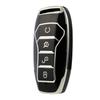 Silver Edge Key Case for BYD Models: Han EV, Qin Plus DMI, Song Pro, Yuan Max, Tang DMI, Dolphin, e2, e3, d1