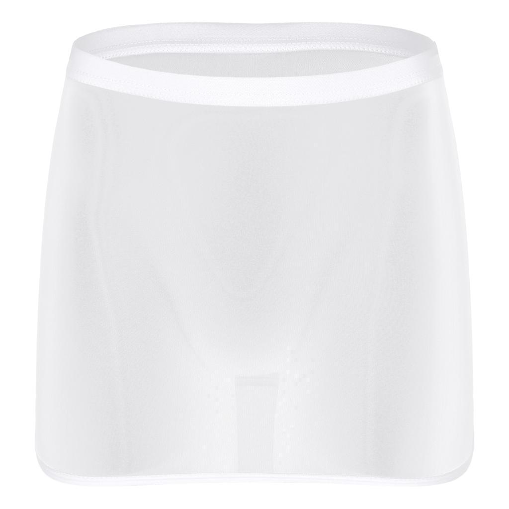 Dámská průsvitná jednobarevná mini sukně Elastický pas Pružná Nízký pas Noční klub Párty sukně