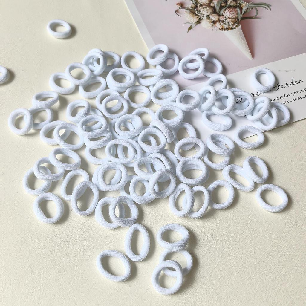 100pz Elastici per Capelli in Spugna per Bambini - Elastici Morbidi, Piccoli e Delicati sui Capelli per Ragazze