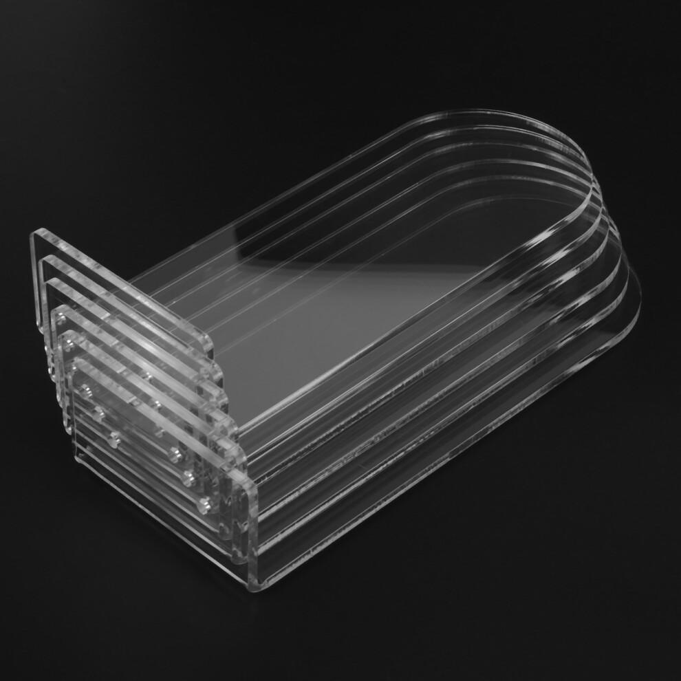 6 Pack Schwimmende Schuh Regale, Transparente Acryl Schuh Regale Montiert ein der Wand, für die Anzeige Von SammlerstüCken für Schuhe und Sneaker