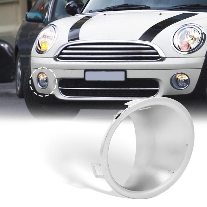 Chrome Front Fog Light Lamp Trim Ring Cover for Mini Cooper R55 R56 R57 pre-LCI 2007 2008 2009 2010 2011 51112753661