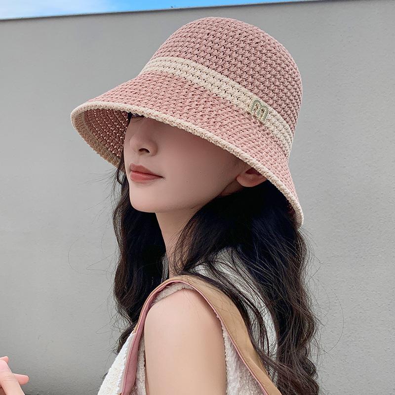 Spring outing sunscreen hat for women, summer mesh breathable sun hat, versatile sunshade fisherman hat