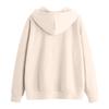 Women's Fashion Solid Color Pocket Long Sleeve Loose Hooded Hoodie Jacket Coat