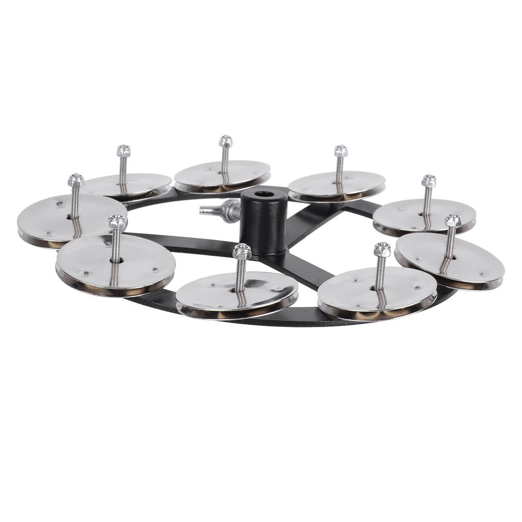 Trommelbecken Tamburin Schellen-Effekt Hi-Hat montierbar Perkussion Ching Ring Instrument Zubehör