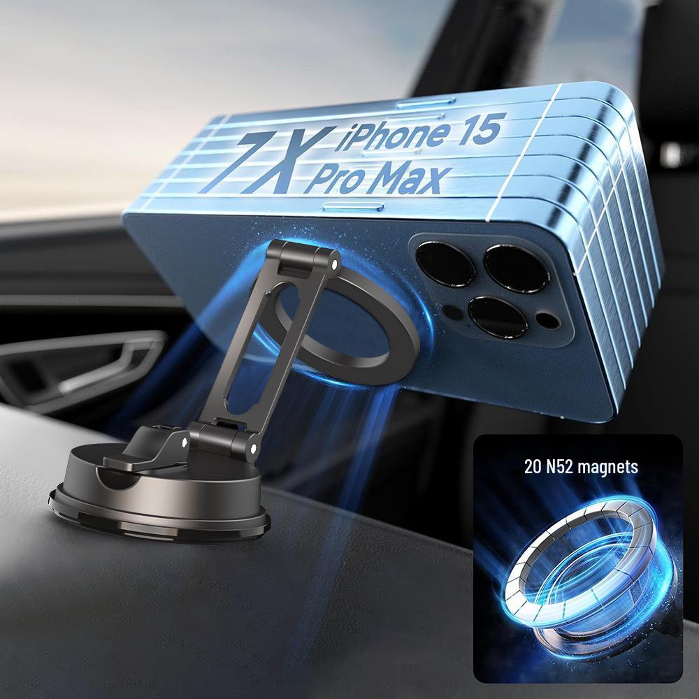 Universal Dashboard Magnetic Phone Holder with Suction Cup