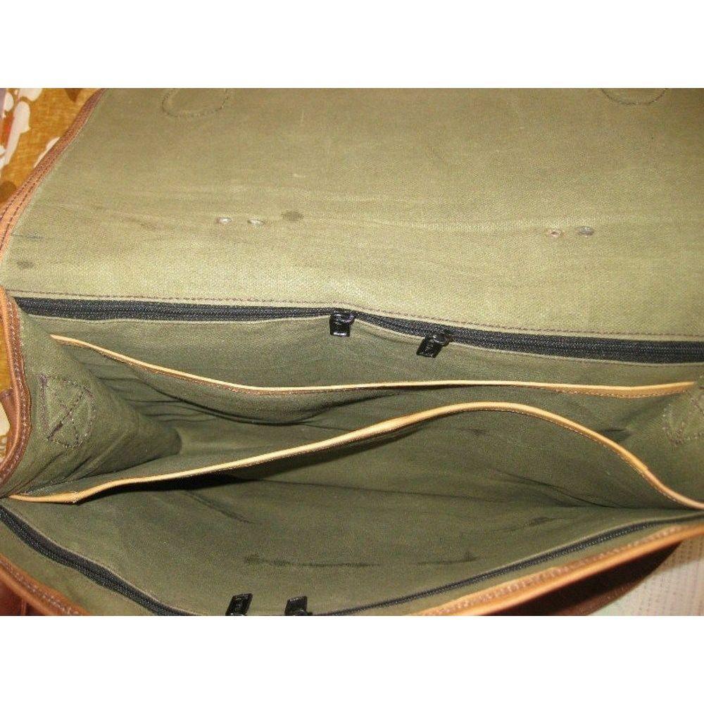 Herrkvalitet India Handcraft vintage Messenger laptopväska i läderaxel