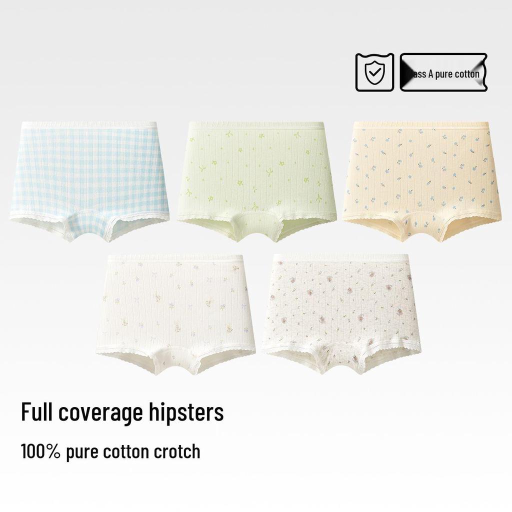 Children's Pure Cotton Boxer Briefs for Girls and Boys