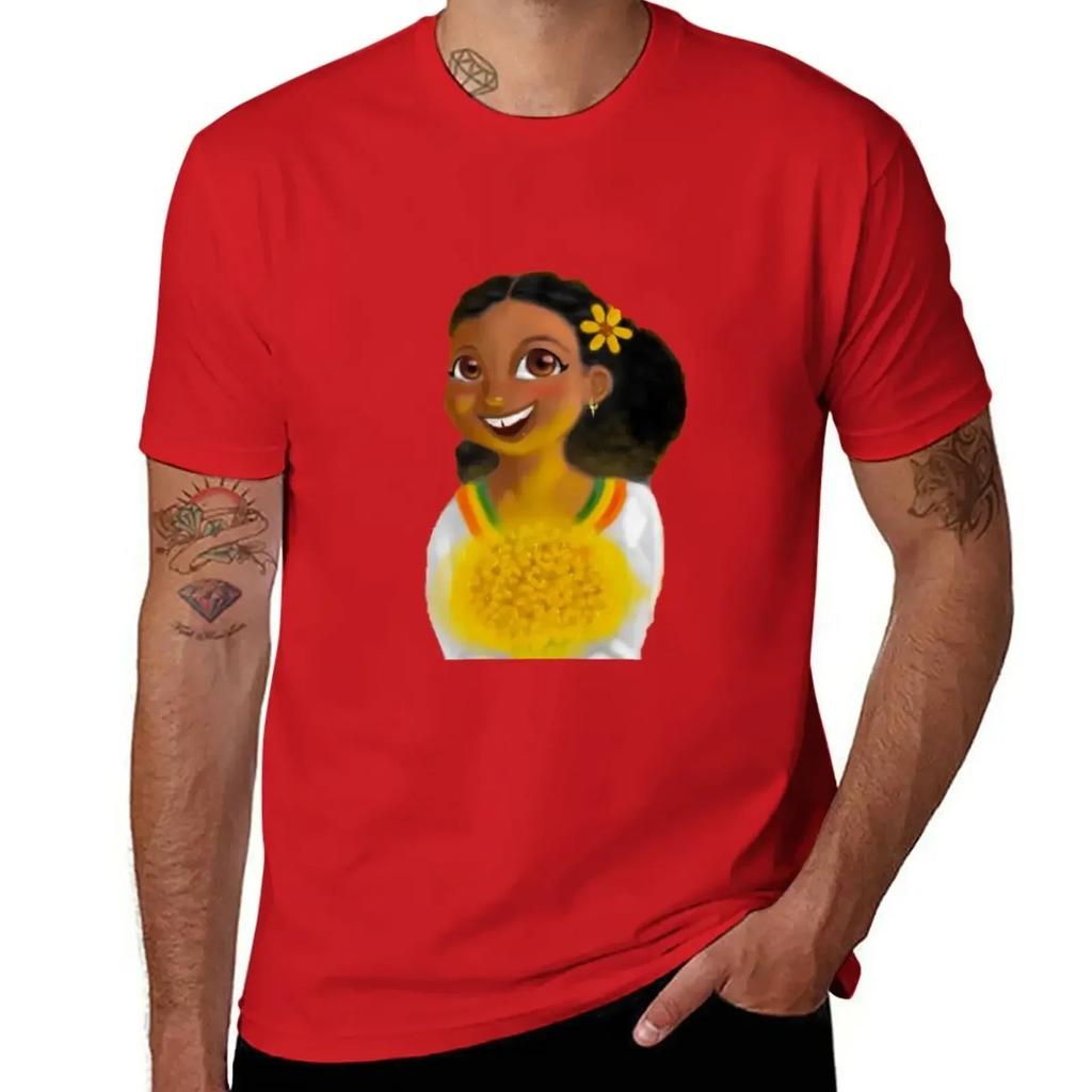 Ethiopian New Year||????? T-Shirt Tees Quick Drying Heavyweights Funny T Shirts for Men