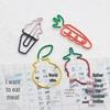 Cross-Border Colorful Carrot Paper Clips - Creative and Irregular Cartoon Metal Bookmarks for Planners