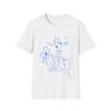 Alexamenos Graffito Blasphemous Young Man Worships Donkey Blue Graffiti Tshirt