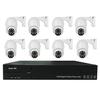 8-Channel 3MP POE Surveillance Camera Kit with Full-Color Night Vision, HD Outdoor, 360° PTZ Camera