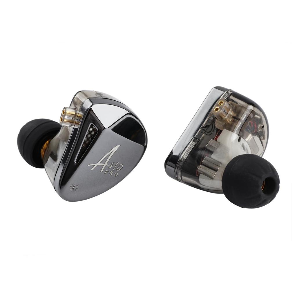 LINSOUL x KZ AS10 Pro (5BA) Pure Balanced Armature Driver High-End HiFi In-Ear Earphones with KZ Original (In-House) Drivers, Hybrid Ear Monitors,
