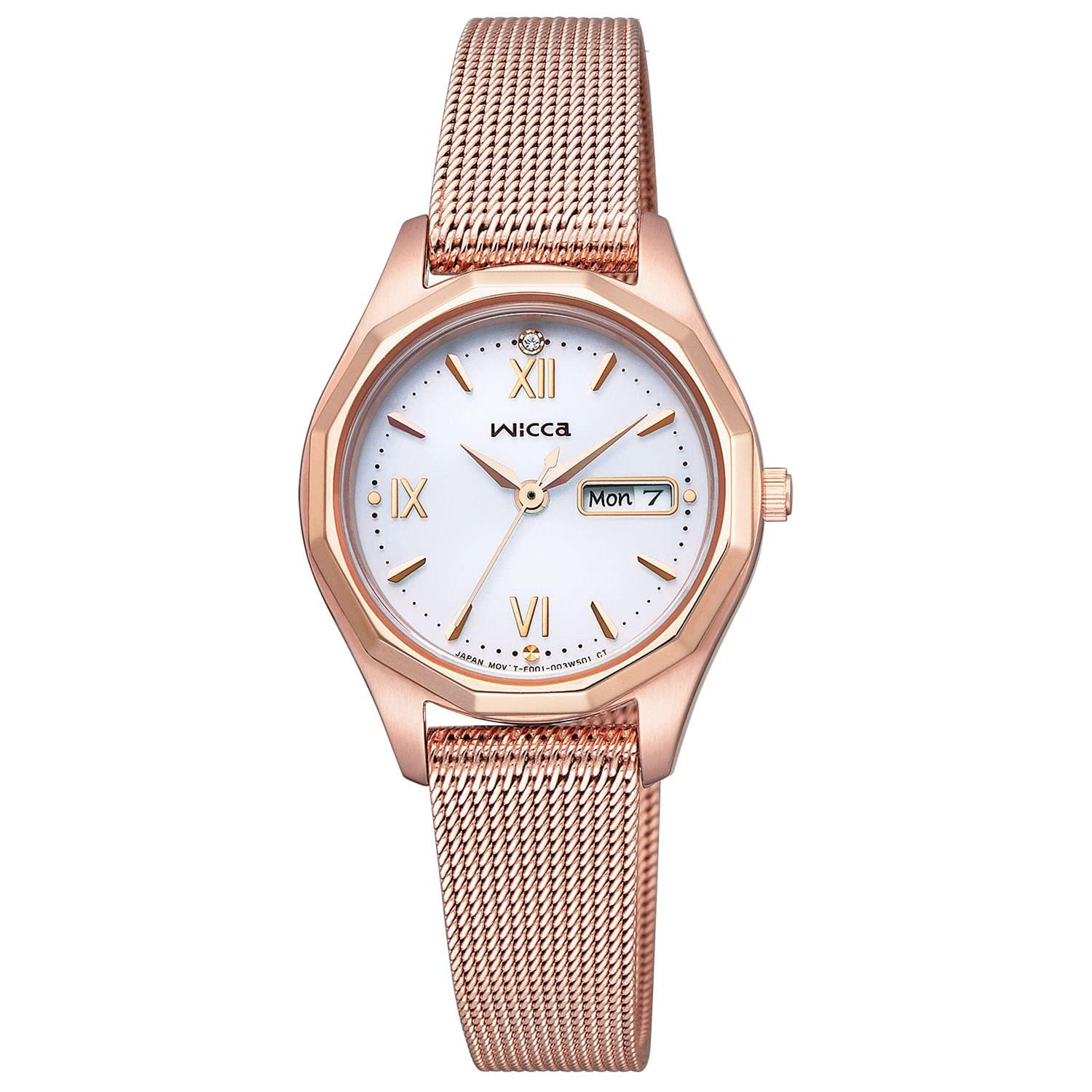 

Wicca Solar of the Week Waterproof Limited Edition із змінним ремінцем, рожевий [Citizen] Дата/День KH3-568-13 для жінок