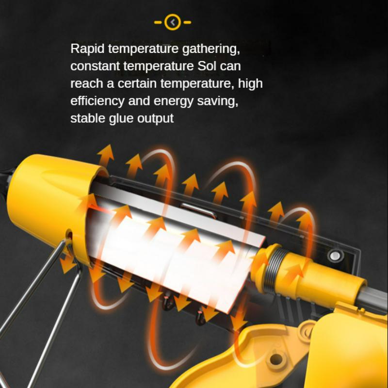 300W Professionelle Heißklebepistole Digital Einstellbare Temperatur Verwendung 11 mm Klebesticks Industriewerkzeuge Silikonpistole