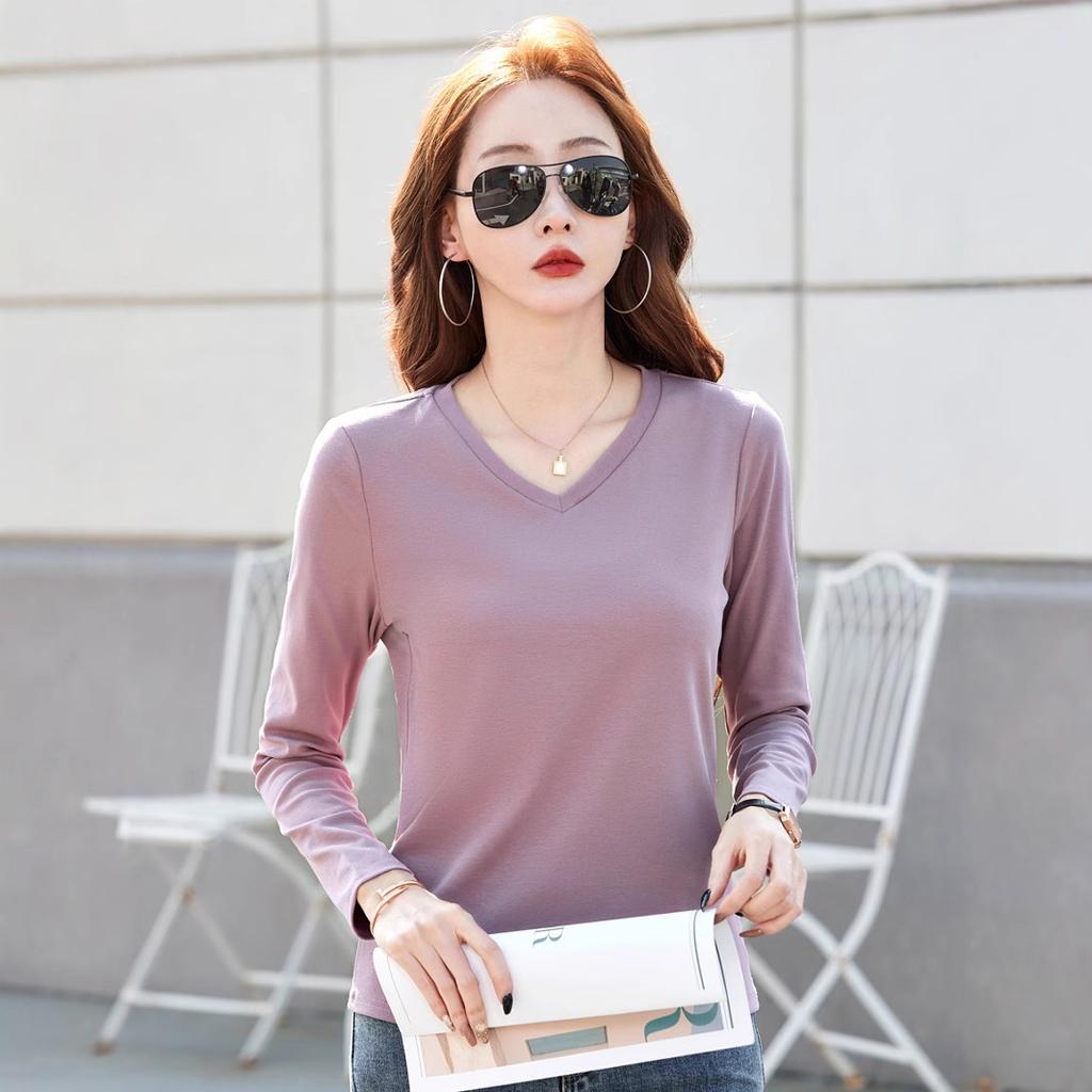 Women's Slim Shirt Korean Fashion Autumn Long Sleeve Women Stay Warm Elegant Pullover Women's Top