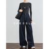 FAESSLIN Women's Tall Fit High-Waist Wide-Leg Jeans
