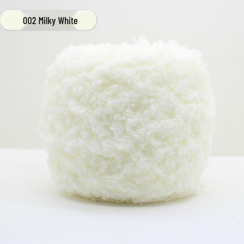 Medium-Thick Three-Strand Coral Velvet Ice Silk Plush Yarn for Hand-Knitted Baby Scarves & Vests