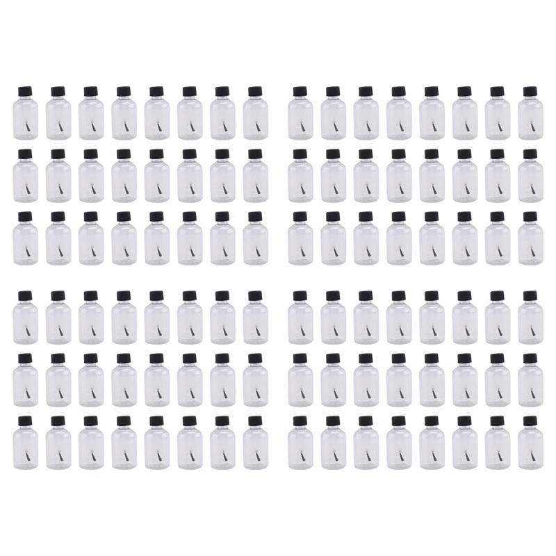 96 Pcs Plastic Empty Glue Bottles With Brushes 1.7 Oz Art Empty Paint Bottles Glue Toddlers Kids Art Crafts Supplies-B61B